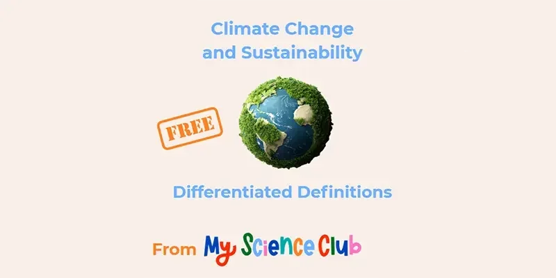 FREE Climate change and sustainability definitions